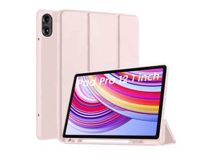Techsuit Flex Trifold Puzdro (s držiakom na ceruzku) - Xiaomi Redmi Pad Pro / Poco Pad - Ružové
