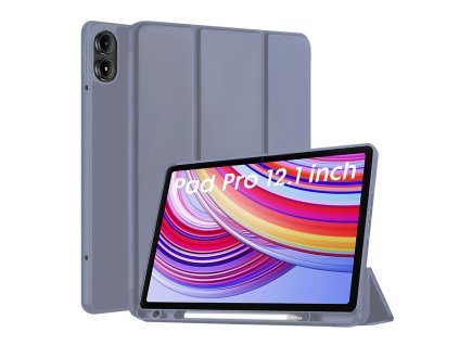Techsuit Flex Trifold Puzdro (s držiakom na ceruzku) - Xiaomi Redmi Pad Pro / Poco Pad - Fialové