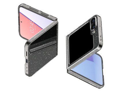 Spigen Air Skin ochranné Puzdro pre Samsung Galaxy Z Flip6 - Priehľadné s trblietkami