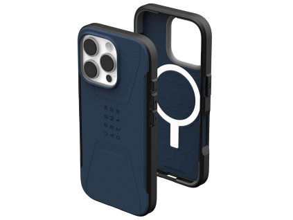 UAG Civilian MagSafe puzdro na iPhone 16 Pro - Zelená Mallard