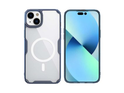 Nillkin Nature TPU MagSafe puzdro pre iPhone 15 Plus – modré