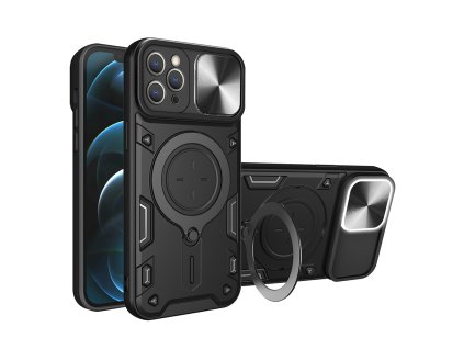 Techsuit CamGuard Pro puzdro pre iPhone 12 Pro Max – čierne