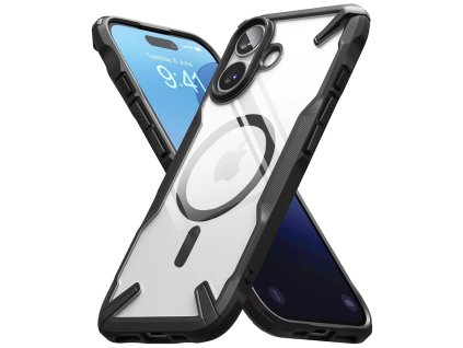 Ringke Fusion X MagSafe puzdro pre iPhone 16 – čierne