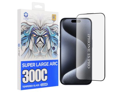 Lito D+ Max 300C tvrdené sklo pre iPhone 15 Pro – číre