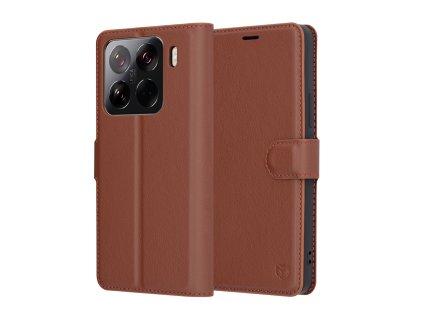 Techsuit Leather Folio puzdro pre Xiaomi 15 Pro – hnedé (Brown)