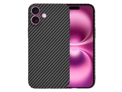 Techsuit Kryt Carbonite FiberShell pre iPhone 16 Plus – čierny
