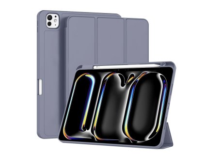 Techsuit Knižkové puzdro Flex Trifold s držiakom na stylus pre iPad Pro 11 (2024) – fialové
