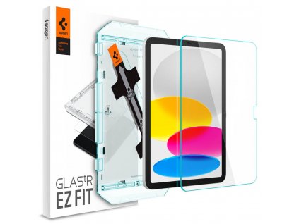 Spigen Ochranné sklo s inštalačným rámikom Glas.tR EZ-FIT - iPad 10 (2022) 10,9 - transparentná