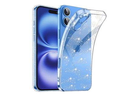 Techsuit SparkleSkin Series kryt na iPhone 16 – číry