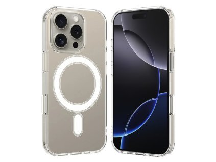 Techsuit MagSafe Pro kryt na iPhone 16 Pro Max – priehľadný