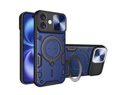Techsuit CamGuard Pro kryt na iPhone 16 – modrý