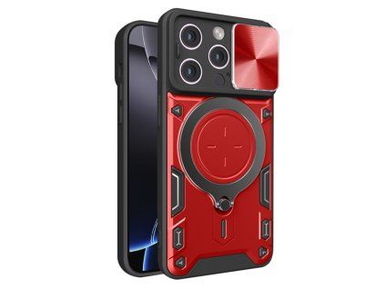 Techsuit CamGuard Pro kryt na iPhone 16 Pro Max – červený