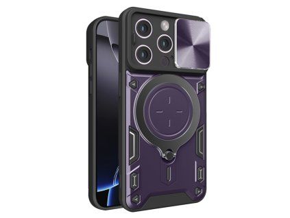 Techsuit CamGuard Pro kryt na iPhone 16 Pro Max – fialový