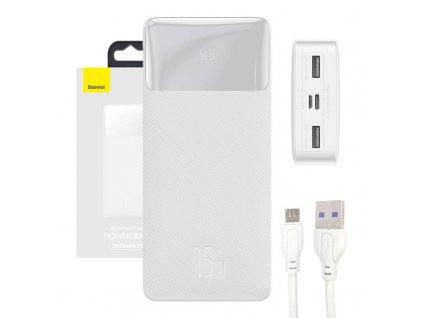 Baseus Powerbanka Bipow 20000mAh, 15W (biela)