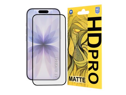 Lito HD Pro Matte ochranné sklo na iPhone 16 Pro – čierne