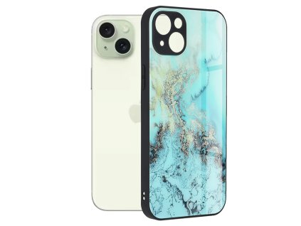 Techsuit Glaze Series kryt na iPhone 15 Plus – modrý oceán