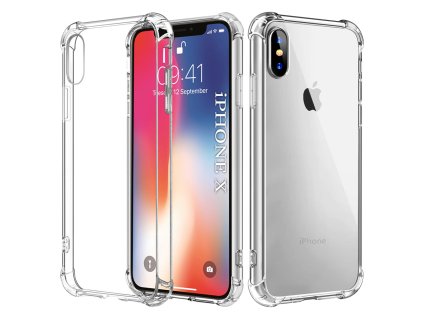 Techsuit Shockproof Clear Silicone kryt na iPhone X / iPhone XS – číry