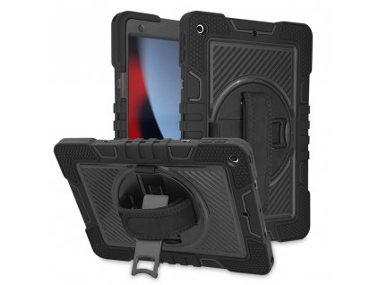 Techsuit Ochranný obal StripeShell 360 - iPad 10,2" (2019 / 2020 / 2021) - čierny