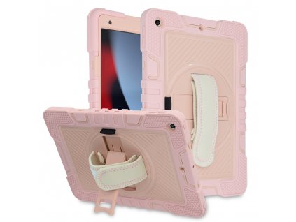 Techsuit Ochranný obal StripeShell 360 - iPad 10,2" (2019 / 2020 / 2021) - Ružová