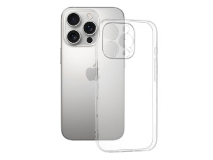 Techsuit Clear Silicone kryt na iPhone 16 Pro – priehľadný