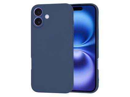 Techsuit SoftFlex kryt na iPhone 16 – tmavo modrý