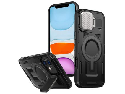 Techsuit CamVault MagSafe kryt na iPhone 11 / iPhone XR – čierny