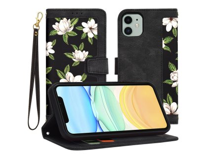 Techsuit FlipCraft puzdro na iPhone 11 – Kvety úsvitu