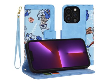 Techsuit FlipCraft puzdro na iPhone 13 Pro – živá modrá
