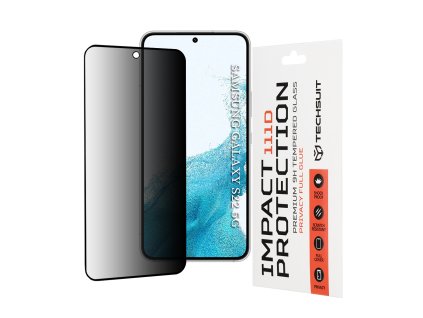 Techsuit 111D Privacy Full Glue ochranné sklo na Samsung Galaxy S22 5G / S23 – čierne