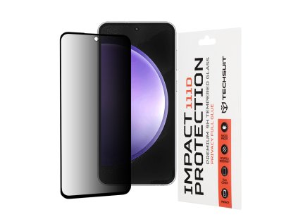 Techsuit 111D Privacy Full Glue ochranné sklo na Samsung Galaxy S23 FE – čierne