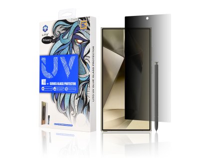 Lito 3D UV Glass ochranné sklo na Samsung Galaxy S24 Ultra – Privacy