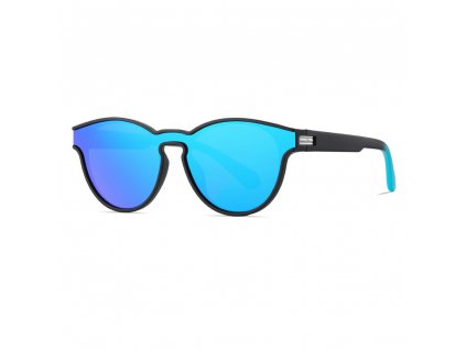 Techsuit Slnečné okuliare polarizačné TR90 (TR7545) - UV ochrana - matná čierna / modrozelená