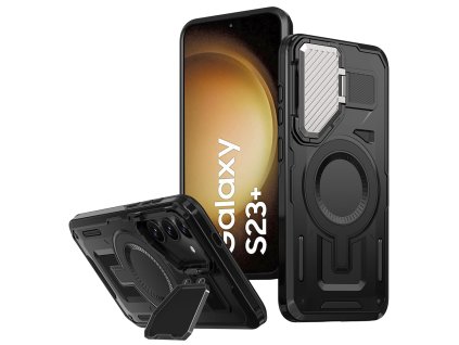 Techsuit CamVault MagSafe kryt na Samsung Galaxy S23 Plus – čierny