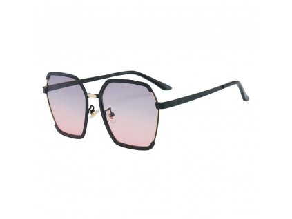 Techsuit Slnečné okuliare polarizované PC (191) - UV ochrana - čierna / sivá / ružová