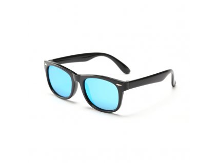 Techsuit Slnečné okuliare polarizačné (D802) - pre deti, UV ochrana - čierne / modré