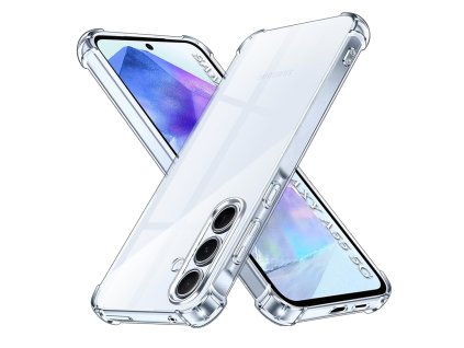 Techsuit Shockproof Clear Silicone – puzdro na Samsung Galaxy A55 5G – priehľadný