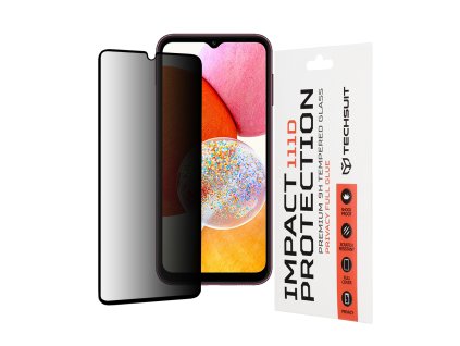 Techsuit 111D Privacy Full Glue ochranné sklo na Samsung Galaxy A14 4G / A14 5G – čierne