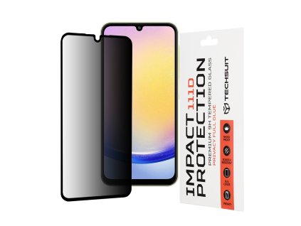 Techsuit 111D Privacy Full Glue ochranné sklo na Samsung Galaxy A25 5G – čierne
