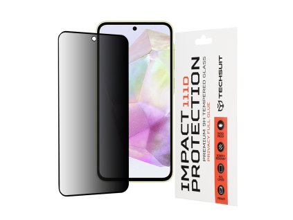 Techsuit 111D Privacy Full Glue ochranné sklo na Samsung Galaxy A35 5G / A55 5G / M35 – čierne