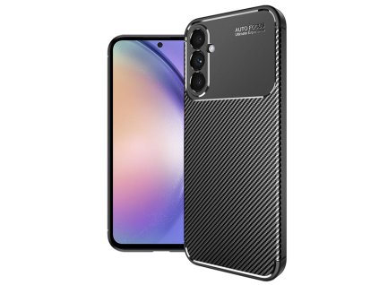 Techsuit CarbonFiber kryt na Samsung Galaxy A54 – čierny