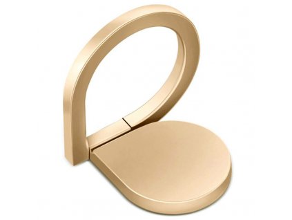 Techsuit Ring držiak na telefón - dizajn kvapky vody - zlatý