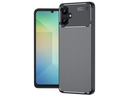 Techsuit CarbonFiber kryt na Samsung Galaxy A06 – čierny
