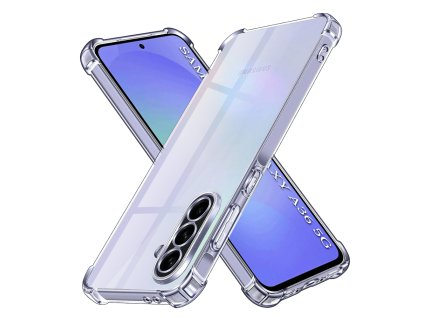 Techsuit Shockproof Clear Silicone – puzdro na Samsung Galaxy A36 5G – priehľadný