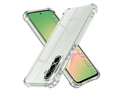 Techsuit Shockproof Clear Silicone – puzdro na Samsung Galaxy A56 5G – priehľadný