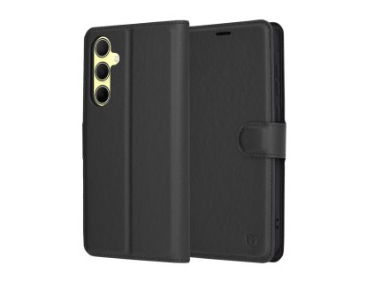 Techsuit Leather Folio – puzdro na Samsung Galaxy A35 5G – čierny