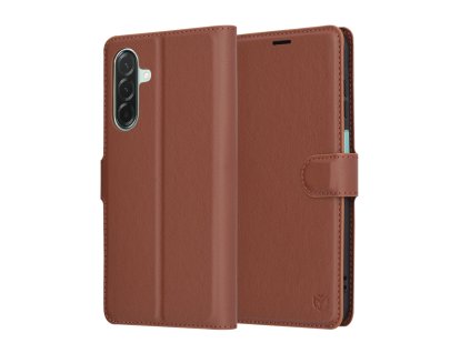 Techsuit Leather Folio – puzdro na Samsung Galaxy A26 5G – hnedý