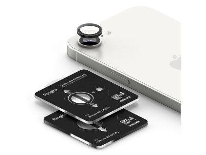 Ringke Camera Lens Frame Glass 2-pack ochranné sklo fotoaparátu na iPhone 16e – čierne