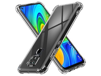 Techsuit Shockproof Clear Silicone puzdro pre Xiaomi Redmi Note 9 / Redmi 10X 4G – priehľadné