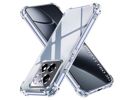 Techsuit Shockproof Clear Silicone puzdro pre Xiaomi 14T Pro – priehľadné
