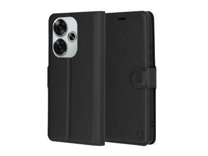 Techsuit Leather Folio puzdro pre Xiaomi Poco F6 – čierne
